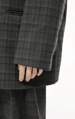 Men's Modern Plaid Suit Set