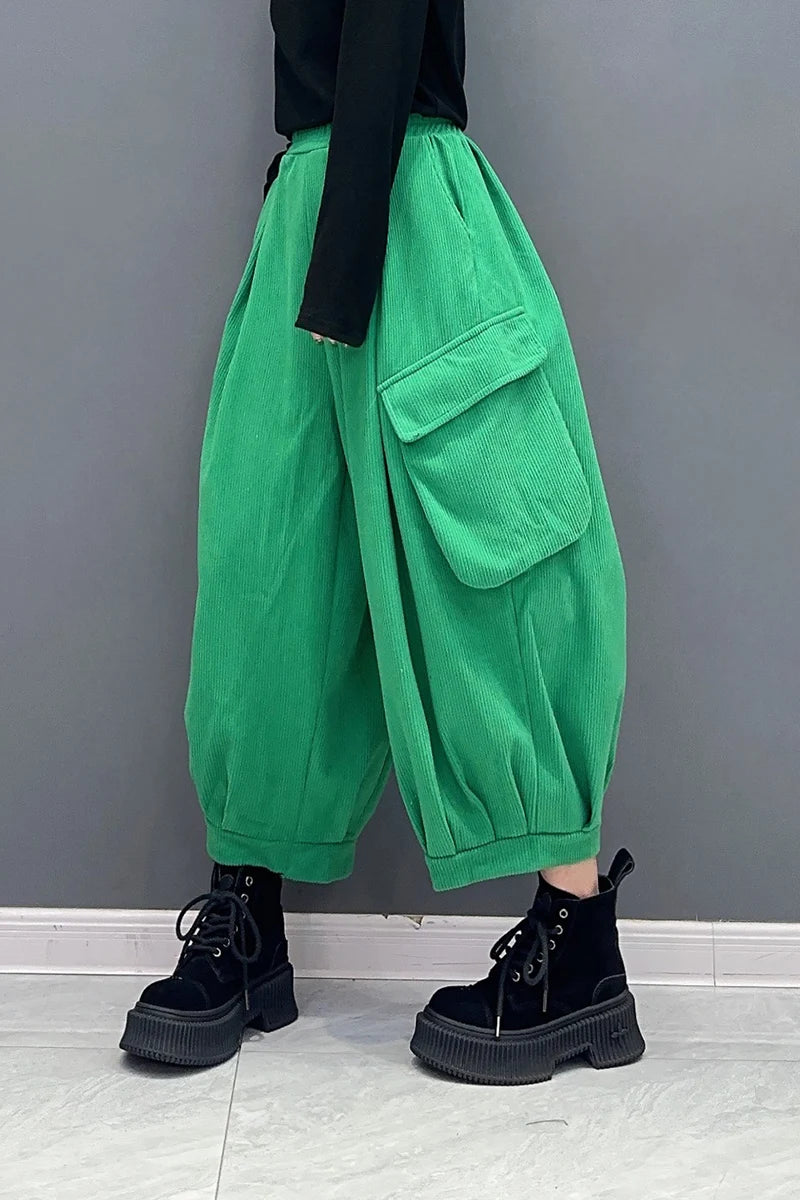 HEYFANCYSTYLE Divine Cargo Ankle-Length Trousers