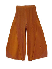 Plissé Pleated Wide-Leg Trousers