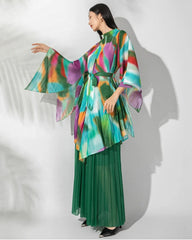 Luxury Pleated Tunic & Skirt