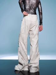 Men's Moto Vegan Leather Trousers