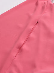 Luxury Embellished Cape Dress