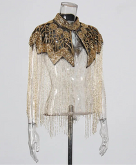 Couture Sequin Embellished Shawl
