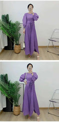 Truly Pleated Loose Long Dress