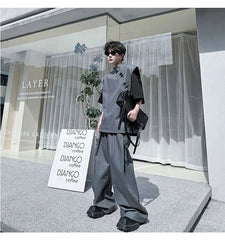 Men's Japanese Bushido Streetwear Baggy Set