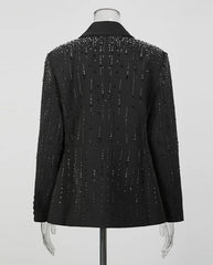 Luxury Crystal Embellished Blazer