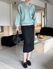 Luxe Pleated Drawstring Top