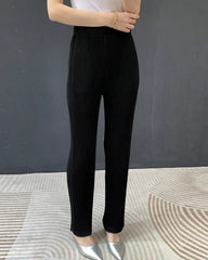 Luxury Plissé Straight Pants