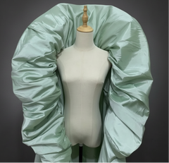 Sculptural Taffeta Opera Cape