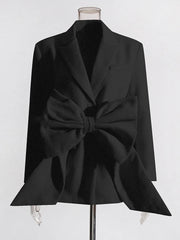 Glam Luxe Oversized Bow Blazer