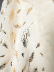 Luxury Fringe Cape with Fur Trim