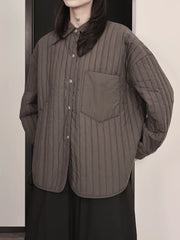 Thick Pleated Quilted Jacket