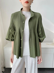 Luxury Pleated Daily Coat