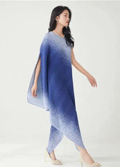 Luxury Pleats Asymmetric Dress