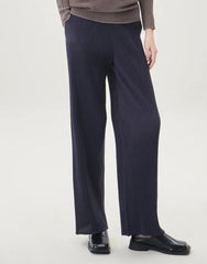 Premium Plissé Wide-Leg Trousers