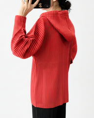 Signature Thick Pleated Hoodie