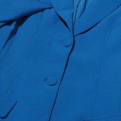 Luxury Draped Scarf Blazer