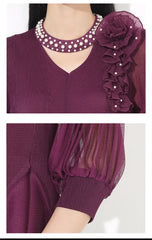 Luxury Pleat Floral Formal Dress