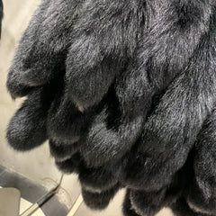 Couture Fox Fur Tail Cape