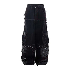 Men's Luxury Denim Wide-Leg Jeans