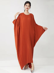 Luxury Designer Pleated Maxi Kaftan Dress