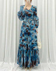 Formal Pleated Folded Dress