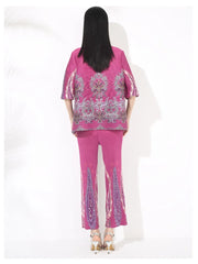 Luxury Pleats Top & Pants Set