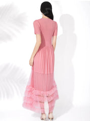 Elegant Pleated Tulle Dress
