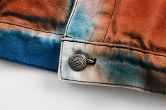 Women's Vibrant Multi-Colored Denim Jacket