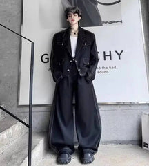 Men's Luxury Denim Blazer Pants Set