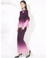 Truly Pleated Ombre Pant Set