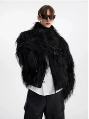 Men's Classic Faux Fur Retro-X Jacket | Luxury Streetwear