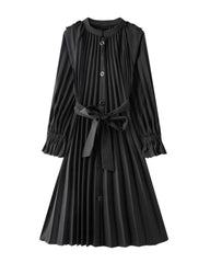 Luxury Plissé Trench Coat