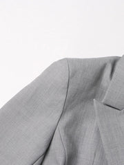 Premium Ruffled Peplum Blazer