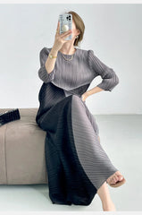 Petite Luxe Japanese Pleats Skirt Set
