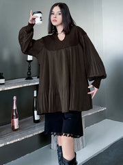 Oversized Lantern Sleeve Top
