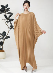 Luxury Designer Pleated Maxi Kaftan Dress