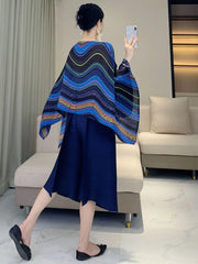 Luxury Plissé Pleat Tunic Shawl