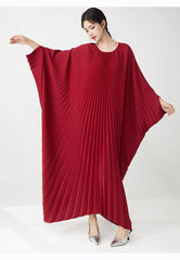 Luxury Designer Pleated Maxi Kaftan Dress