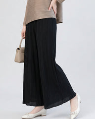 Luxury Pleated Palazzo Trousers