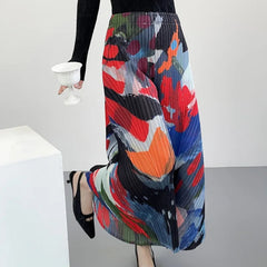 Luxe Plissé Pull-On Pants