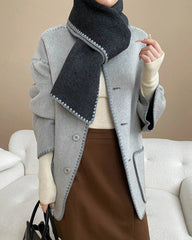 Luxury Wool-Blend Jacket & Scarf