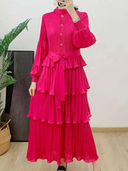 Truly Casual Pleated Blouse Dress