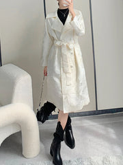 Japanese Pleated Plissé Trench Coat