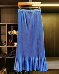 Luxury Pleated Petite-Fit Skirt