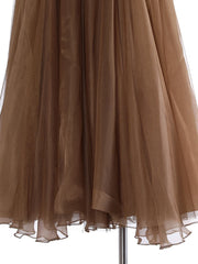 Luxury Tulle Mesh Buckle Skirt