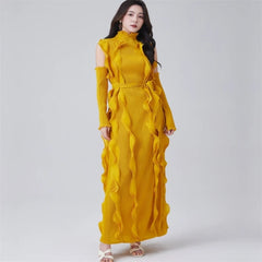 Truly Plissé Ruffle Sleeveless Dress