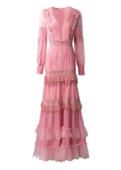 Couture Tiered Ruffle Dress