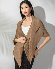 Signature Fluid Pleats Cardigan
