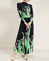 Elegant Pleated Skirt Set